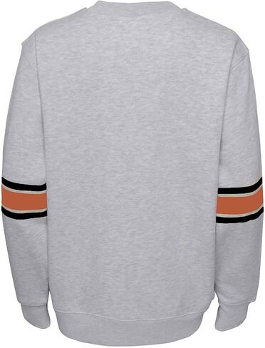 بلوفر Outerstuff Texas Longhorns مقاس الشباب، شعار فريق Fave Team، صوف برقبة دائرية (رمادي منقط، شبابي صغير-8) in Saudi Arabia