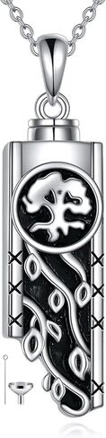 Urn Necklaces for Ashes Sterling Silver Abalone Shell Cremation Memorial Jewelry for Women Men in Kuwait