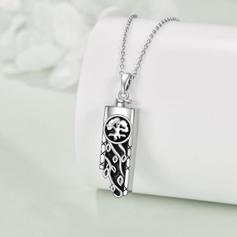 Urn Necklaces for Ashes Sterling Silver Abalone Shell Cremation Memorial Jewelry for Women Men in Kuwait