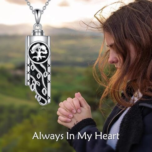 Urn Necklaces for Ashes Sterling Silver Abalone Shell Cremation Memorial Jewelry for Women Men in Kuwait