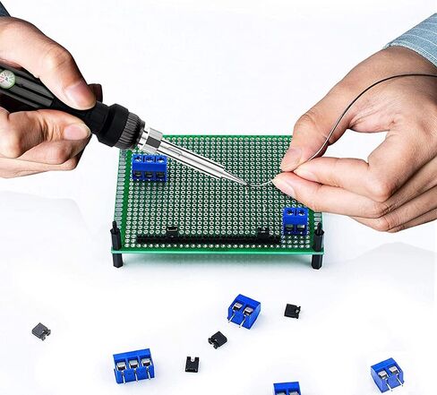 MMOBIEL 60 قطعة PCB لوحة دوائر كهربائية نموذج مجموعة مع كتل طرفية لولبية 2/3 دبابيس ذكر/أنثى رأس عدة مجموعة عالمية متوافقة مع مجموعات Arduino DIY المشاريع الإلكترونية in Saudi Arabia