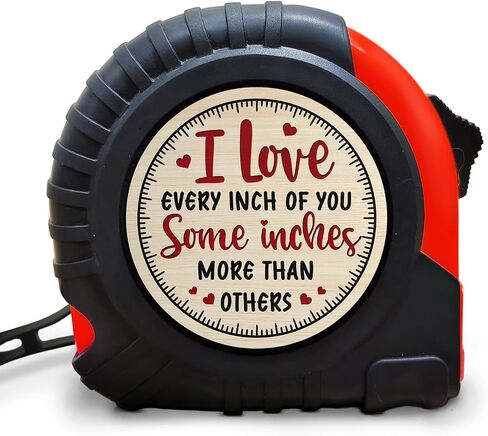 WANDER PRINTS Funny and Playful Gift for Him - Measuring Tape, 16 Ft with Fractions 1/8 Retractable Measuring Tape - Gift for Husband, Gift for Boyfriend, Gift for Men in Saudi Arabia