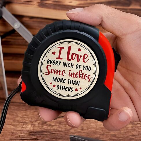 WANDER PRINTS Funny and Playful Gift for Him - Measuring Tape, 16 Ft with Fractions 1/8 Retractable Measuring Tape - Gift for Husband, Gift for Boyfriend, Gift for Men in Saudi Arabia