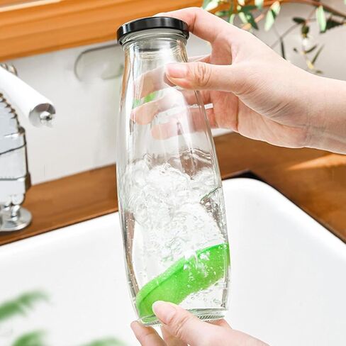 Bottle Cleaning Beans, 3 PCS Bean Bottle Cleaning Sponge, Magic Beans Bottle Cleaner, Water Bottle Cleaner, Green in Saudi Arabia