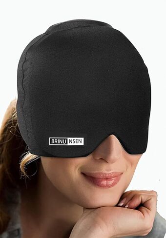Gel Ice Head Wrap,Headache Relief Hat/Migraine Relief Hat Cold Compress,Migraine Relief Hat for Tension Puffy Eyes Migraine Relief Cap for Sinus Headache and Stress Relief in Saudi Arabia