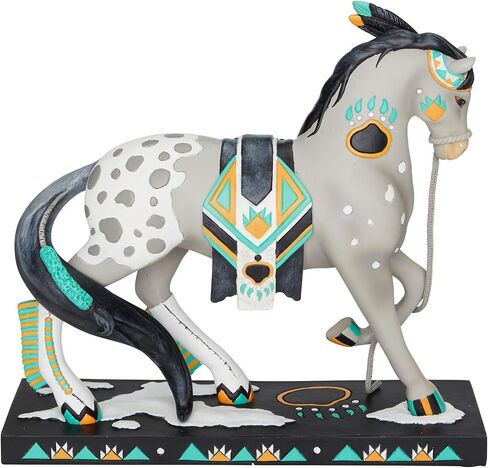 تمثال Enesco Trail of Painted Ponies Homage to Bear Paw، مقاس 7.75 بوصة، متعدد الألوان in Saudi Arabia