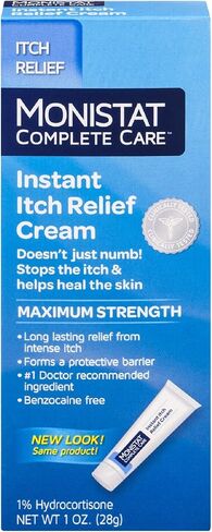 Monistat Care Instant Itch Relief Cream | Max Strength | Cools & Soothes | 1 OZ (Packaging May Vary) in Saudi Arabia
