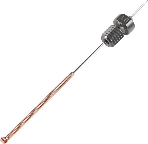 Aokin 3 Pcs 0.6mm Hardened Steel Nozzles Extruder Nozzles 3D Printer Nozzles for E3D V5 V6 and 3 Pcs 0.5mm Stainless Steel Nozzle Cleaning Needles for 1.75mm Filament 3D Printer with Wrench in Saudi Arabia