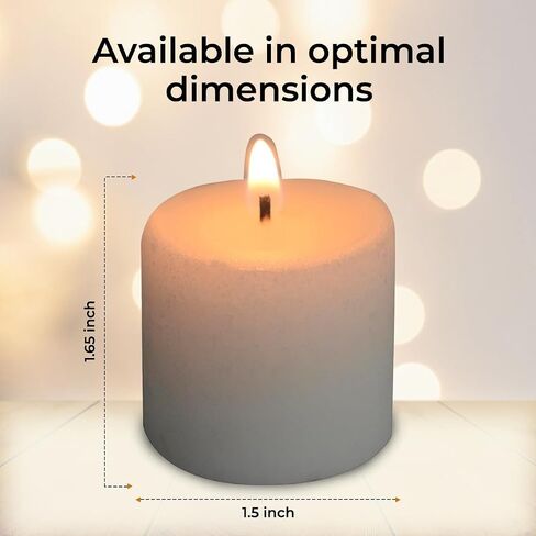 Welburn Veda&Co™ Votive Candles - Pack of 144, Upto 12 Hours Burn Time, 100% Fully Refined Paraffin Wax, Smokeless, Unscented, for Home Decor, Spa, Weddings, Birthdays, Holidays, Party (White) in Saudi Arabia