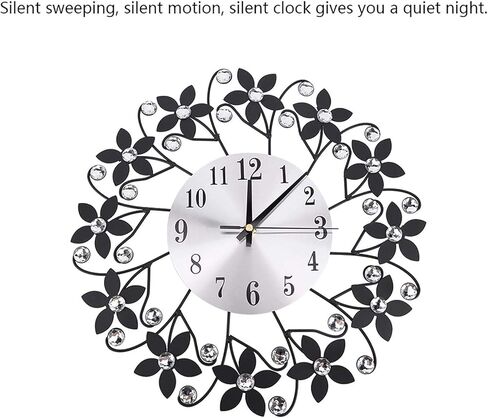 Wall Clock, Wall Clocks Battery Operated,Wall Clocks,Wall Mounted Clock for Dining Room Living Room Office Home Bar Cafe 35cm Dia in Saudi Arabia