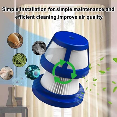 Garbage fighter 4 Pcs HEPA Filter Replacement for Eufy HomeVac H11 & H11 Pure &H20 Cordless Handheld Vacuum Cleaner in Kuwait
