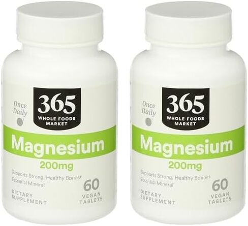 365 by Whole Foods Market, Magnesium 200Mg, 60 Tablets in Saudi Arabia