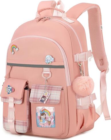 SHADOW VISION Kids Backpacks for Girls Backpack for School Bag Cute Bookbag School Backpack for Teen Girls (Black) in Saudi Arabia