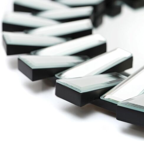 مرآة حائط ديكور ثلاثية الأبعاد مستديرة 24 بوصة مرآة حمام ديكور المنزل ديكور غرفة النوم وغرفة المعيشة والمكتب in Kuwait