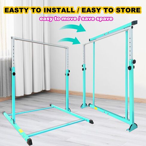 Gymnastic Bar for Kids Gymnastic Kip Bar Horizontal Bar Gymnastic Training Equipment for Kids 3-15 Years Home and Club Use in Kuwait