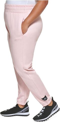 DKNY Sport Womens Plus Workout Sweatpants Jogger Pants Pink 3X in Saudi Arabia