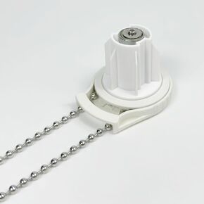 Roller Shade Bead Clutch with 304 Stainless Steel 4.5mm Bead Chain and 5 Connectors Pull Ball Chain for Blinds & Shades (#10, 10ft/3m)