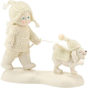 Department 56 Snowbabies “Dog Days of Winter" Porcelain Figurine, 4.5", White
