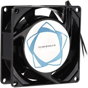 uxcell Cooling Fan 80mm x 80mm x 25mm SF8025AT AC 110V/120V 0.1A Dual Ball Bearings