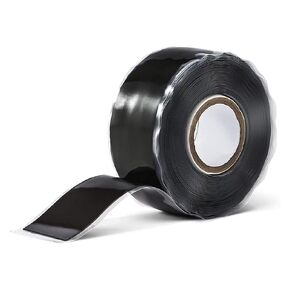FuninCrea Electrical Insulating Tape, Waterproof Tape Rubber Tape Pipe Water Hose Leakage Sealing Multi-Purpose Repairing Self Fusing Silicone Tape Repair Tape for Sealing Leak Pipe 3mx 25mm (Black)