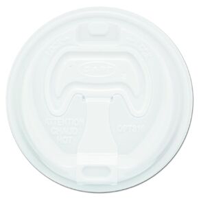 Dart 16RCLPK Optima Reclosable Lid, 12-24oz Foam Cups, White (Pack of 100)