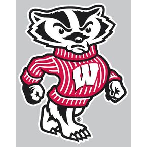 Wisconsin Badgers 4 X 4 Square Decal
