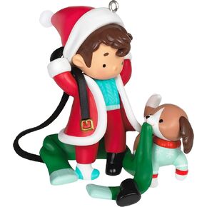Hallmark Keepsake Plastic Christmas Ornament 2022, Young Santa