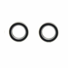 Unifizz Rubber Cover Bearing Ball Bearings Deep Groove Ball Bearing 6901RS 12x24x6mm Pre-Lubricated Bearings for Wheels Electric Motor Applications High-Carbon Steel Silver 2 PCS