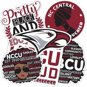 Desert Cactus North Carolina Central University Sticker NCCU Eagles Stickers Vinyl Decals Laptop Water Bottle Car Scrapbook (T2 HBCU-C)