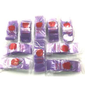 125125 (1.25"X1.25") Purple Color Apple Brand Bags Mini ZipLock Baggies, Case of 1,000
