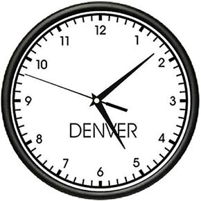 SignMission Beagle Denver Wall المنطقة الزمنية العالمية على مدار الساعة مكتب الأعمال