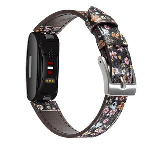 أحزمة جلدية أصلية متوافقة مع Fitbit Inspire 3/Inspire 2/Inspire HR/Inspire/Ace 3/Ace 2، سوار معصم كلاسيكي بديل مع إطلاق سريع للنساء والرجال