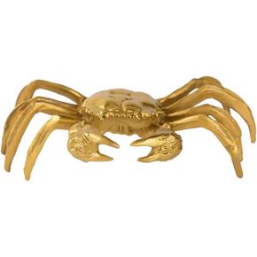 Gold Brass Cute Crab Statue Home Desk Decoration Collection Gift ZD132