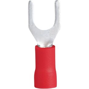 Gardner Bender 15-112 Electrical Spade Terminal, 22-18 AWG, Insulated Barrel, Crimp Connection, Red