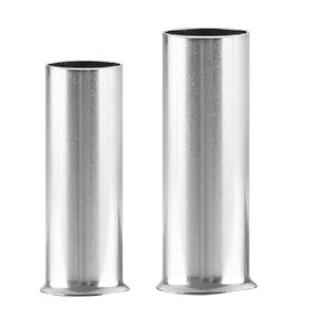 Baomain AWG 8 / 10mm² Long: 15mm (.591") &AWG 10/6.0mm² Long: 12mm Wire Copper Crimp Connector Non Insulated Ferrule Pin Cord End Terminal 200pcs