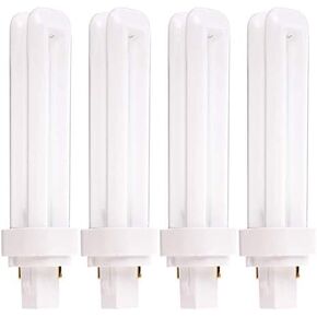 (4 Pack) PL18W/2U/2P/841 18-Watt Double Tube G24d-2 (2 Pin) Base 4100K CFL-Plug-in Replacement for Sylvania 21111 / 20678 CF18DD/841/ECO - GE 97580 F18DBX/841/ECO - Philips 383190 PL-C18W/41/USA/ALTO