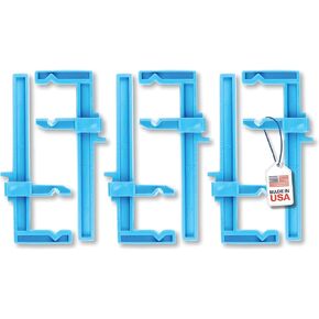 Excel Blades 3 Inch Plastic Bar Adjustable Clamps for Diorama, Made in the USA, Modeling Clamps, Hobby Tools for Model Building, Miniature Plastic Clamp, Made in USA, 6 Pack