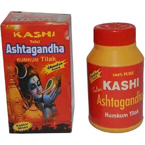 Present's Kashi Tulsi Ashtagandha Kumkum Tilak Pure Chandan Powder for God Poojan 60 Gram (Set of 4)