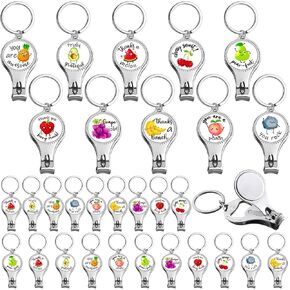 روشتيا 30 قطعة سلسلة مفاتيح ملهمة لقص الأظافر مع اقتباسات تحفيزية لتقدير هدية الشكر (الفاكهة) in Kuwait