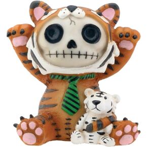 Brown Tigrrr with Small Tiger Furry Bones Collectible Statue