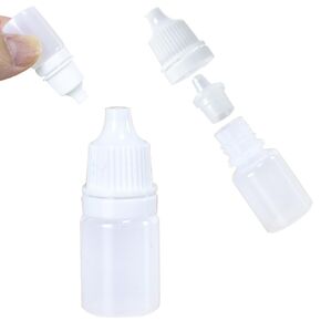 Squeezable Dropper Bottles 20pcs 5ml Empty Plastic Squeezable Eye Liquid Dropper with Screw Cap