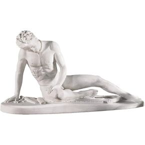 Design Toscano PD1948 7 in. Dying Gaul (Galeta Morente) Statue,white