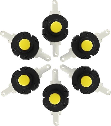 50 Pcs Self Lock Micro Push Pull Button On/Off Switch, 2 Pin Latching Switch DC 12V 0.5A Mini Switch for Flashlight Light Lamp (13mm x 14mm) in Saudi Arabia
