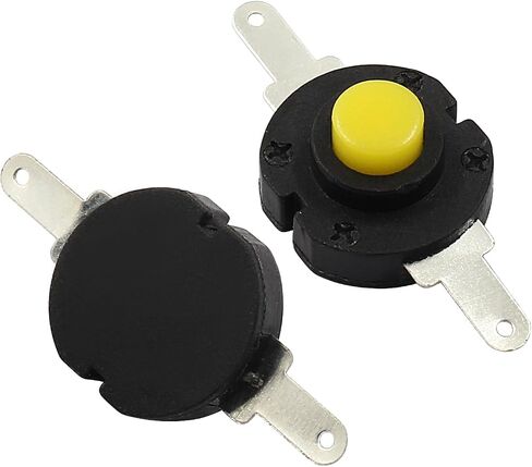 50 Pcs Self Lock Micro Push Pull Button On/Off Switch, 2 Pin Latching Switch DC 12V 0.5A Mini Switch for Flashlight Light Lamp (13mm x 14mm) in Saudi Arabia