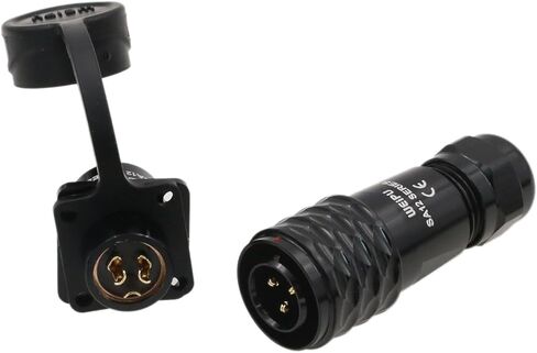 SA12 6 Pin Connector Solder Aviation Circular Waterproof IP67 5A Male Plug Female Socket Brass Contact for Outdoor Power in Saudi Arabia