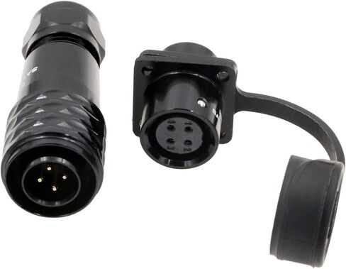 SA12 6 Pin Connector Solder Aviation Circular Waterproof IP67 5A Male Plug Female Socket Brass Contact for Outdoor Power in Saudi Arabia