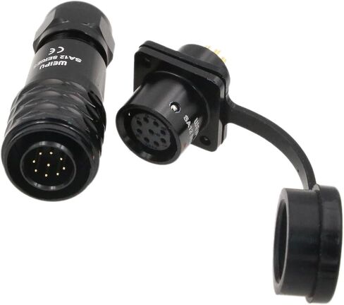 SA12 6 Pin Connector Solder Aviation Circular Waterproof IP67 5A Male Plug Female Socket Brass Contact for Outdoor Power in Saudi Arabia