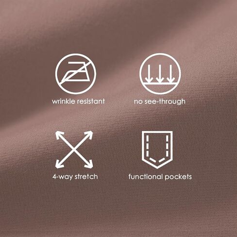 Women's Yoga Dress Pants Bootcut Work Slacks Stretch Office with Belt Loops 4 Pockets 28“/29"/30"/31"/33" in Kuwait