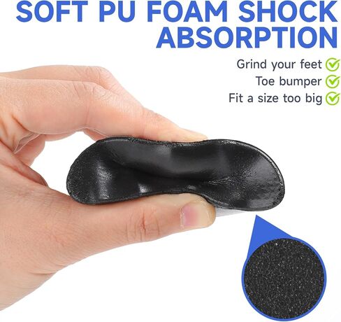 2 Pairs Shoe Filler Inserts for Loose Shoes Big Shoe Toe Fillers for Shoes Too Big Toe Filler Inserts Make Shoes Fit Padded Shoes Insole for Leather Shoes High Heels in Saudi Arabia