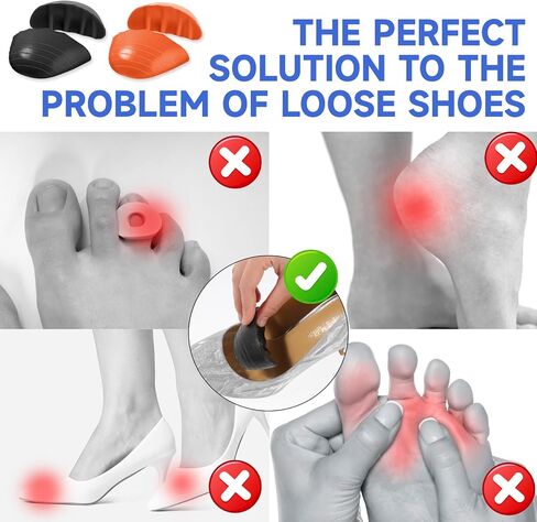 2 Pairs Shoe Filler Inserts for Loose Shoes Big Shoe Toe Fillers for Shoes Too Big Toe Filler Inserts Make Shoes Fit Padded Shoes Insole for Leather Shoes High Heels in Saudi Arabia